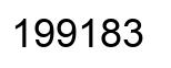 Number 199183 black image