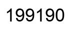 Number 199190 black image
