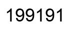 Number 199191 black image