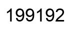 Number 199192 black image