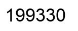 Number 199330 black image