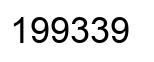 Number 199339 black image