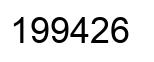 Number 199426 black image