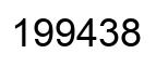 Number 199438 black image