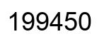 Number 199450 black image