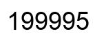 Número 199995 imagen negro