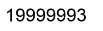 Número 19999993 imagen negro