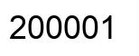 Número 200001 imagen negro