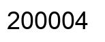 Número 200004 imagen negro