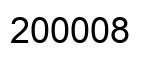 Number 200008 black image