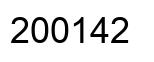 Number 200142 black image