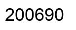 Number 200690 black image