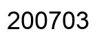 Number 200703 black image
