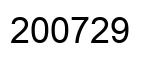 Number 200729 black image