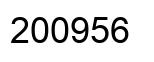 Número 200956 imagen negro