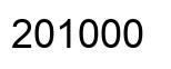 Número 201000 imagen negro