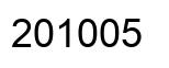 Number 201005 black image