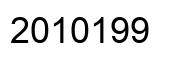 Number 2010199 black image
