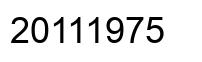 Number 20111975 black image