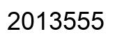 Number 2013555 black image