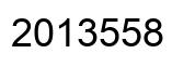 Number 2013558 black image