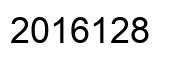 Number 2016128 black image