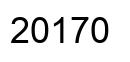 Number 20170 black image