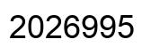 Número 2026995 imagen negro