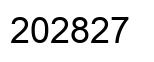 Number 202827 black image