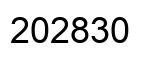 Number 202830 black image