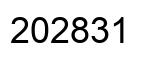 Number 202831 black image