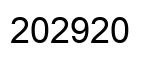 Number 202920 black image