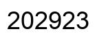 Number 202923 black image
