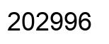 Number 202996 black image