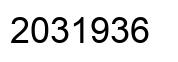 Number 2031936 black image