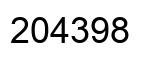 Número 204398 imagen negro