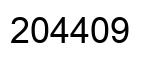Número 204409 imagen negro
