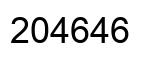 Número 204646 imagen negro
