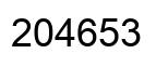 Número 204653 imagen negro