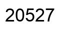Número 20527 imagen negro