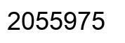 Number 2055975 black image