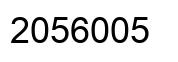 Number 2056005 black image