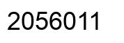 Number 2056011 black image