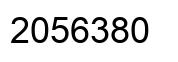 Number 2056380 black image
