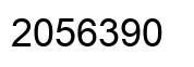 Number 2056390 black image