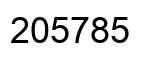 Número 205785 imagen negro