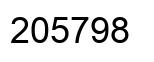 Número 205798 imagen negro