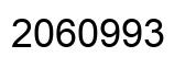Number 2060993 black image