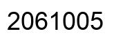 Number 2061005 black image