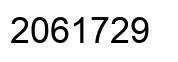 Number 2061729 black image